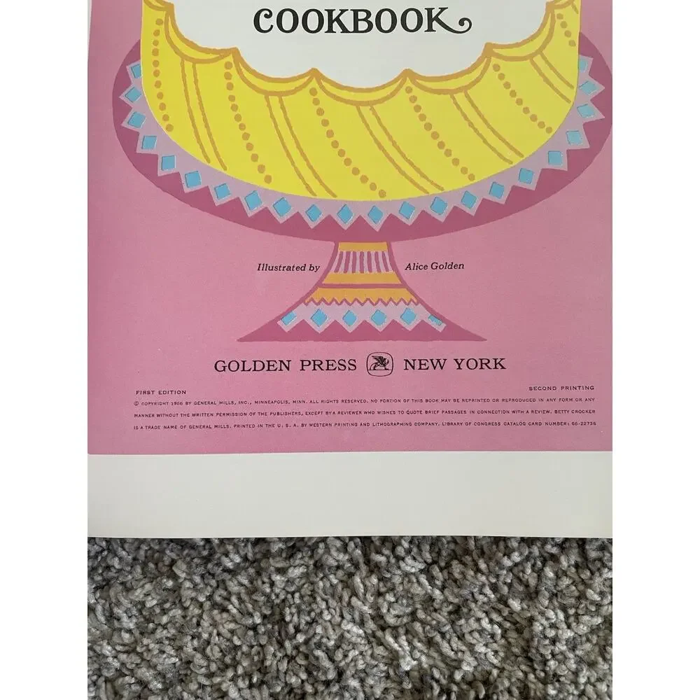 1966 Betty Crocker’s Cake and Frosting Mix Cookbook 1st Edition 2nd Printing